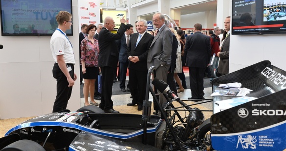 Premier Jiří Rusnok attended the opening ceremony of the 55th edition of the Brno International Engineering Fair on Monday, 7 October 2013.