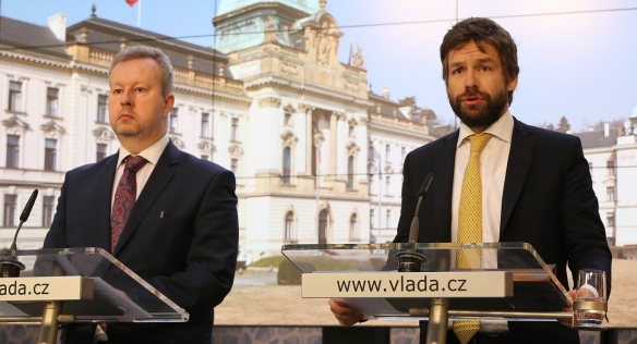 Tisková konference po jednání vlády, 4. dubna 2018.
