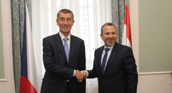 Prime Minister Andrej Babiš and the Lebanese Minister of Foreign Affairs discussed the situation in Syria, 27 March 2019.