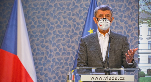 Tisková konference po jednání vlády, 19. dubna 2021.