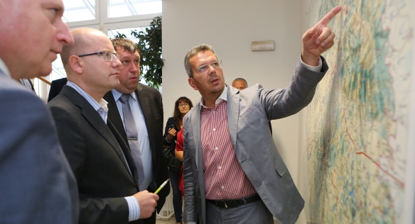 Premiér Sobotka na návštěvě Karlovarského kraje, 10. září 2016.