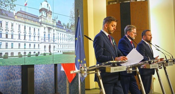 Tisková konference po jednání vlády, 23. března 2022.
