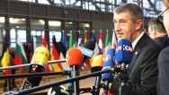 Prime Minister Andrej Babiš before the European Council meeting, 14 December 2017.