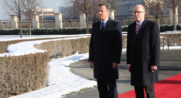 On Friday 22 January 2016, Prime Minister Bohuslav Sobotka met UK Prime Minister David Cameron at Straka Academy. 