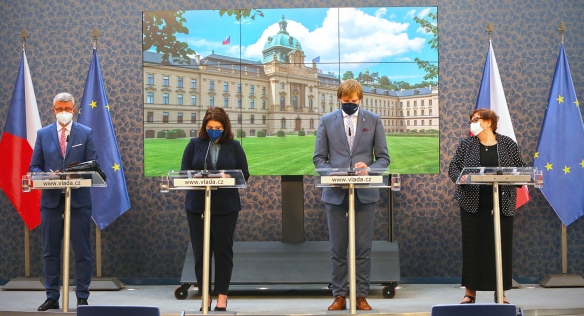 Tisková konference po jednání vlády, 12. července 2021.
