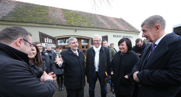Předseda vlády Andrej Babiš navštívil Skanzen v Přerově nad Labe, 28. března 2018. 