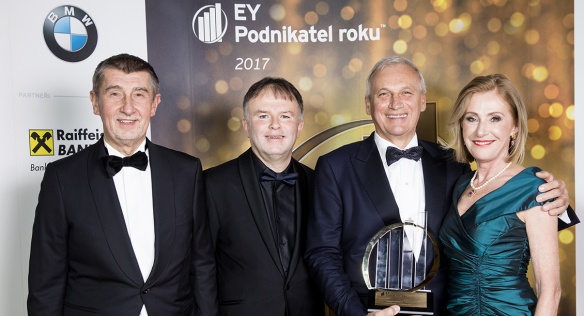 Předseda vlády Andrej Babiš se zúčastnil vyhlášení výsledků soutěže EY Podnikatel roku, 27. února 2018. Foto: Tomáš Kolder.