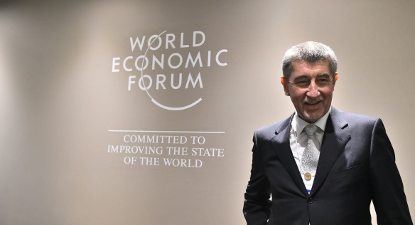 Prime Minister Andrej Babiš took part in the World Economic Forum in Davos, 25 January 2018.