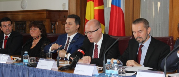 Seminář zahájili premiéři České republiky a Makedonské republiky, 2. října 2014. Zdroj: MPO.