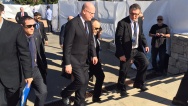 The Prime Minister Bohuslav Sobotka attended the funeral of Shimon Peres, 30 September 2016.