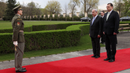 The first-ever visit of Israeli Prime Minister Benjamin Netanyahu to the Czech Republic began with a meeting with Prime Minister Petr Nečas, 7th April 2010