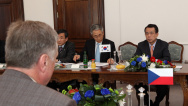 Český premiér Topolánek s premiérem Korejské republiky