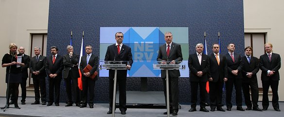 Představení Národní ekonomické rady vlády, Strakova akademie, Praha