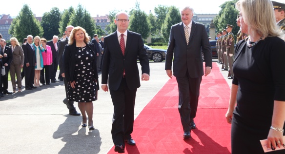 Premier Sobotka met with Minister-President of Bavaria Horst Seehofer on 3 July 2014.