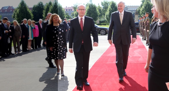 Premier Sobotka met with Minister-President of Bavaria Horst Seehofer on 3 July 2014.