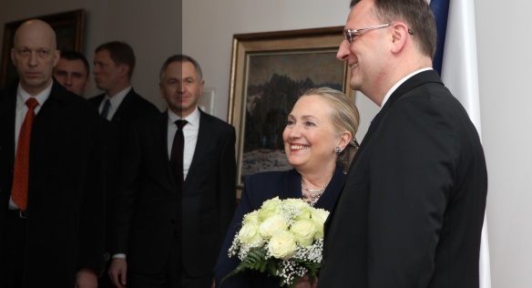 On Monday 5 December 2012, Prime Minister Petr Nečas has received US Secretary of State Hillary Clinton