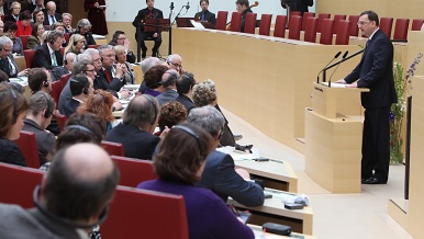 Premiér Petr Nečas v bavorském zemském sněmu