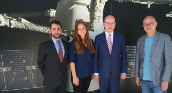 Prime Minister Bohuslav Sobotka visited the company SpaceX, April 4, 2016.