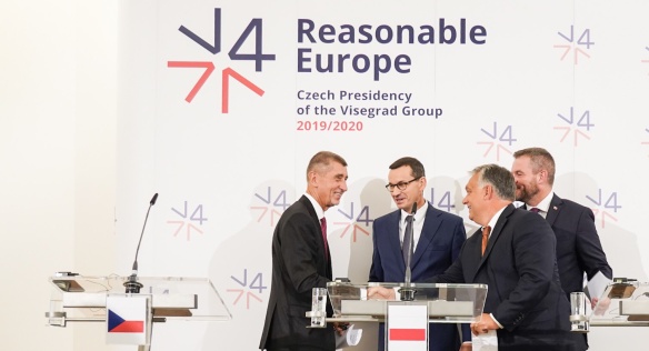 Tisková konference premiérů V4 na závěr summitu s V4 s partnery z regionu západního Balkánu, 12. září 2019.