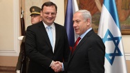 Prime minister Petr Nečas meets with Israeli Prime minister Benjamin Netanjahu, 17th may 2012
