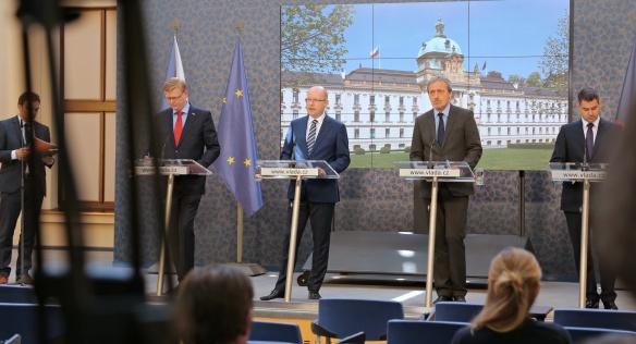 Tisková konference po jednání vlády, 14. června 2017.