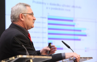 Ladislav Csémy tiskové konferenci ke studii ESPAD 2011, 20. února 2012