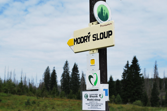 Ze Šumavy do Bavorského lesa přes Modrý sloup. Zdroj: Ministerstvo životního prostřední