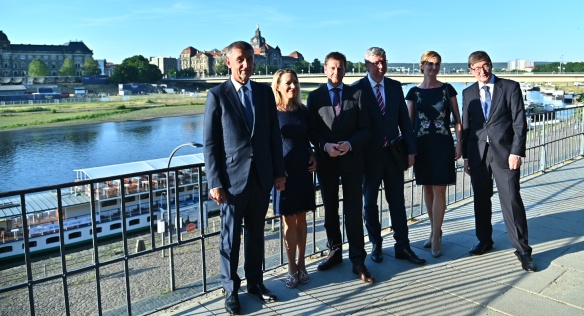 Premiér Babiš a vicepremiér Havlíček jednali v Drážďanech o spolupráci v oblasti vědy a výzkumu, 24.-25. června 2019.