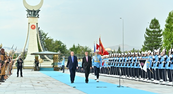 Předseda české vlády Andrej Babiš s tureckým prezidentem Recepem Tayyipem Erdoğanem, 3. září 2019 v Ankaře.
