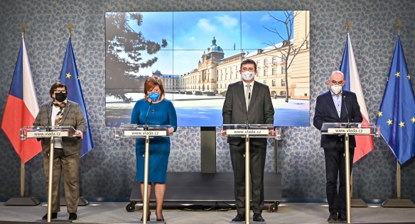 Press conference after the government meeting, 1 February 2021.

