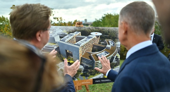 Premiér: Nové traumacentrum vinohradské nemocnice se zařadí mezi strategické investice v Praze, 3. října 2019.