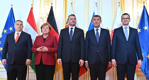 V4 Prime Ministers meeting with german chancellor Angela Merkel, February 7, 2019.