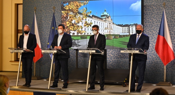 At a press conference, the government announced new measures against coronavirus, 12 October 2020.