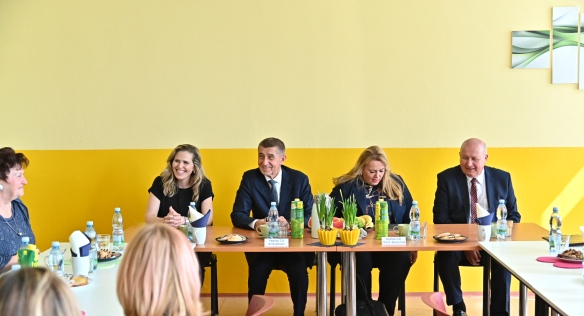 Premiér Andrej Babiš navštívil Most, řešil nedostatek sociálních bytů i školek, 9. dubna 2019.