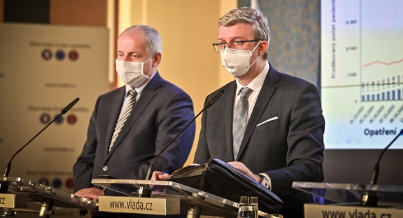 At a press conference, the government announced new measures against coronavirus, 26 October 2020.
