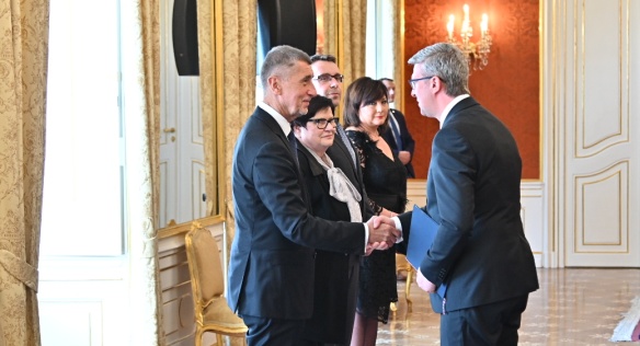Jmenování nových členů vlády na Pražském hradě, 30. dubna 2019.