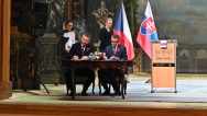 Společný pracovní oběd členů české a slovenské vlády zahájil český premiér Andrej Babiš, 11. listopadu 2019.