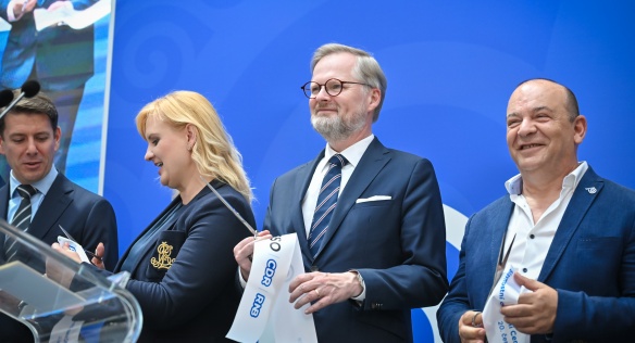 Premiér Fiala se zúčastnil slavnostního otevření Centra duševní rehabilitace v Berouně, 20. června 2023.