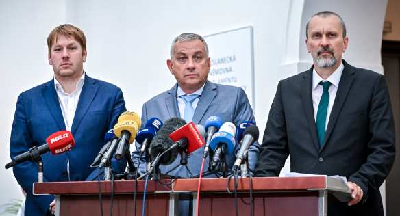 Tisková konference po jednání vlády, 19. července 2023.