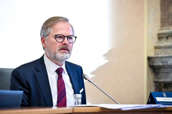 Vláda Petra Fialy v demisi se sešla ve Strakově akademii k další pravidelné schůzi, 19. listopadu 2025.