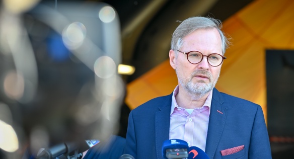 Premiér Petr Fiala zahájil v Ostravě Dny NATO, 16. září 2023.