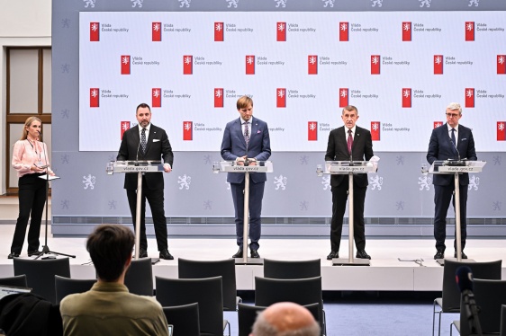 Premiér Andrej Babiš zahajuje další pravidelné zasedání svého kabinetu, 23. února 2026.