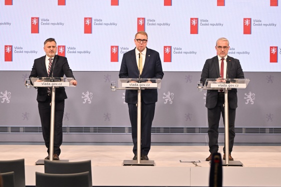 Ve Strakově akademii se uskutečnilo první jednání členů vlády Andreje Babiše se sociálními partnery z tripartity, 12. ledna 2026.