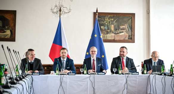 Výjezdní zasedání vlády se tentokrát konalo v Bučovicích, 6. prosince 2023.