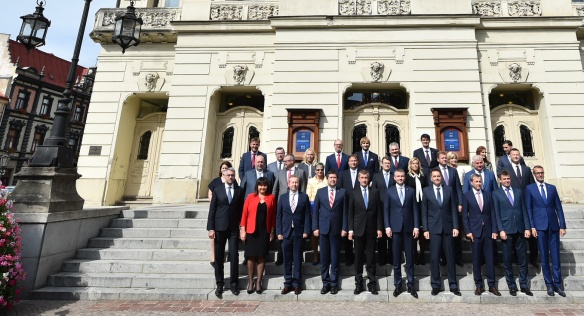 Členové vlád České a Slovenské republiky společně jednali v Košicích, 17. září 2018.