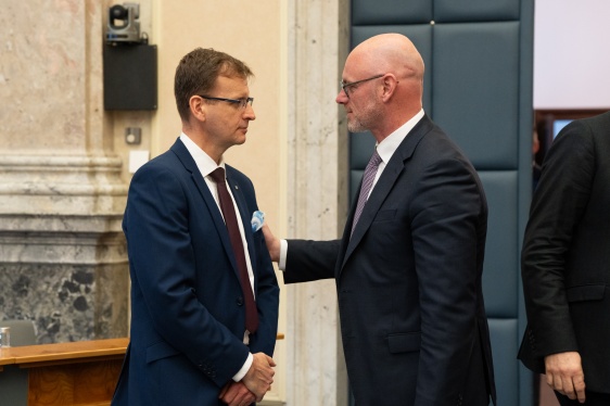 Premiér Andrej Babiš zahajuje ve Strakově akademii první jednání členů vlády s krajskými hejtmany, 16. března 2026.