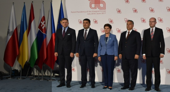 Meeting between Visegrád group Prime Ministers and the Prime Minister of Ukraine, 6 September 2016.