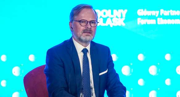 Premiér Petr Fiala se zúčastnil Ekonomického fóra v polské Karpaczi, 6. září 2022.