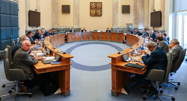 Ve Strakově akademii se uskutečnila 180. schůze Rady hospodářské a sociální dohody ČR, 10. července 2025.