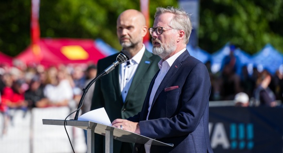 Zdravice premiéra Petra Fialy při slavnostním ceremoniálu na zahájení Dnů NATO, 20. září 2025.